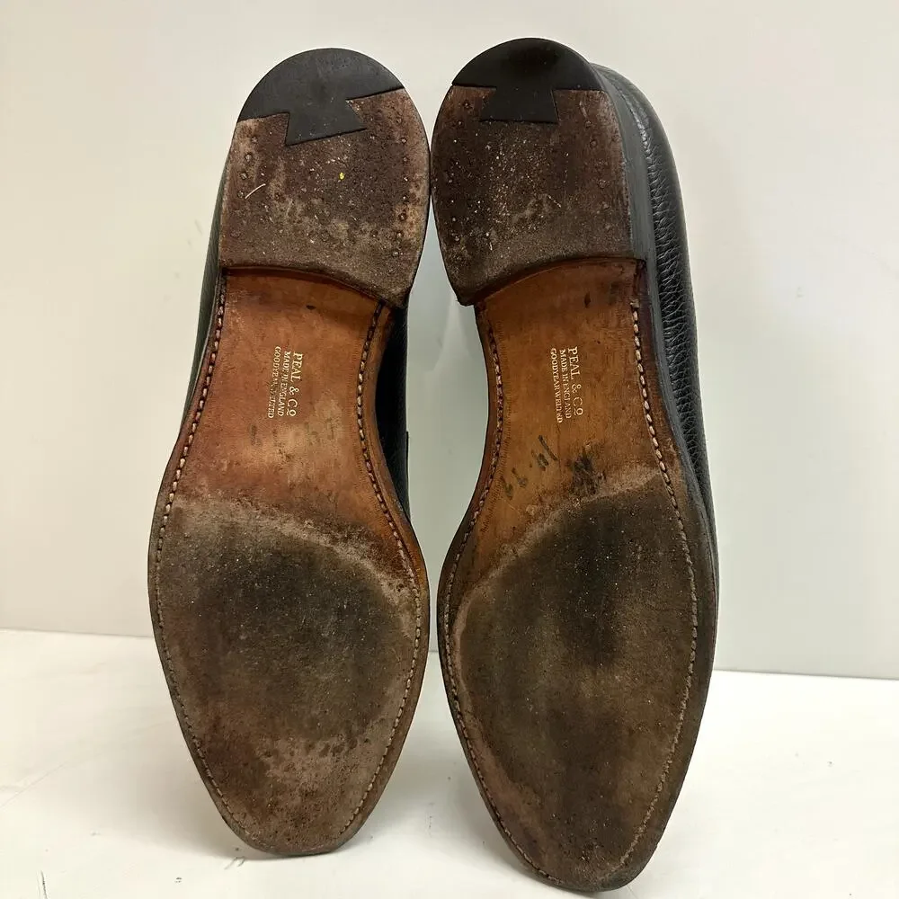 VGUC Crockett & Jones x Brooks Brothers Black Harris Tweed Loafers US 10.5